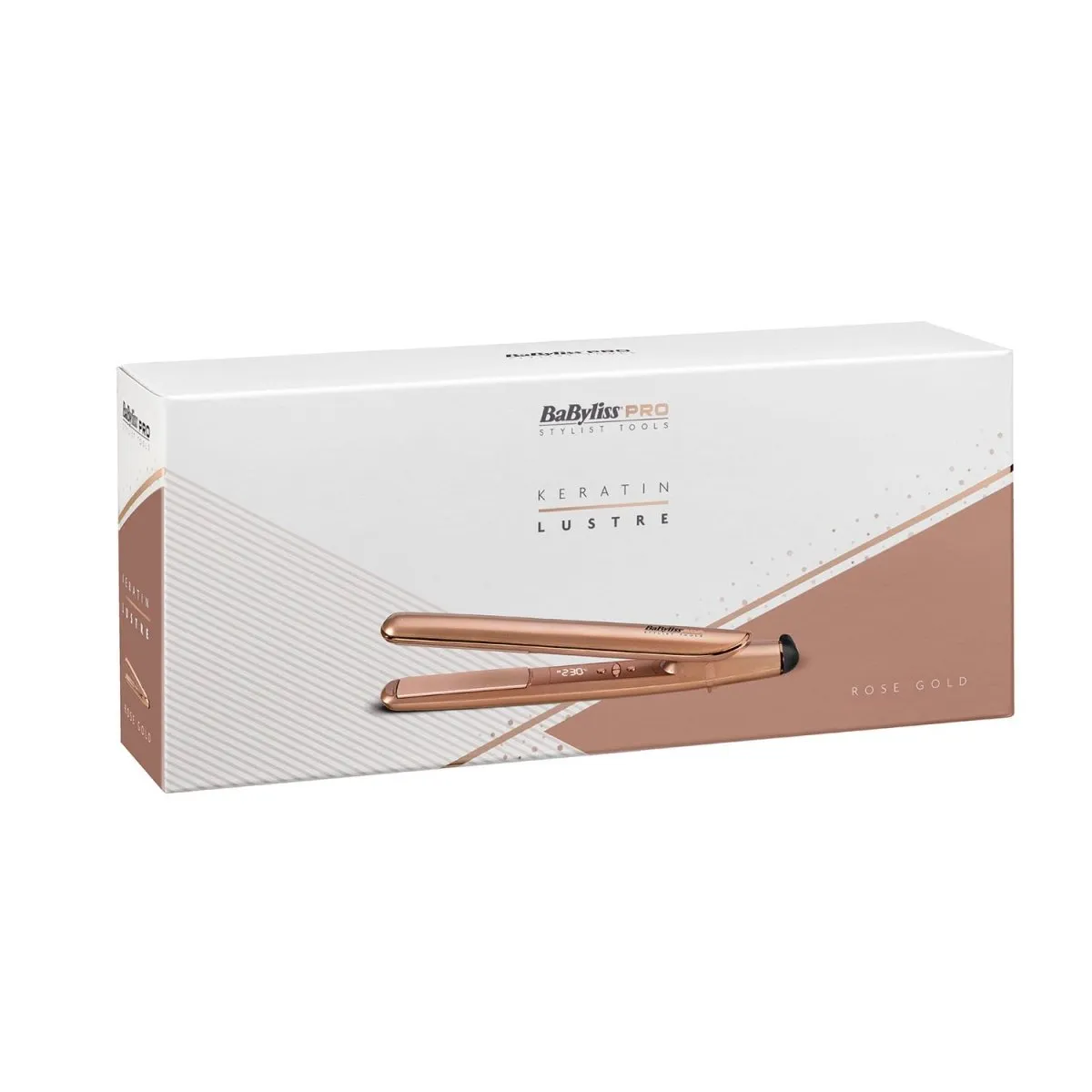 BaByliss Pro Keratin Lustre Straightener Styler Rose Gold