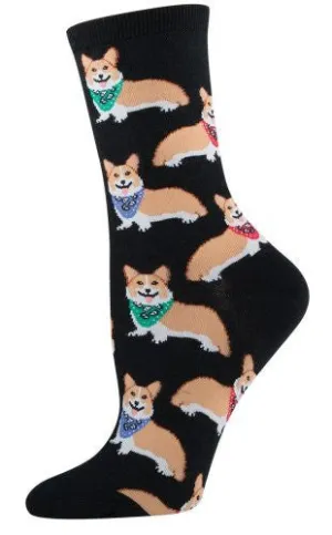 Black Corgi Socks (Women's)
