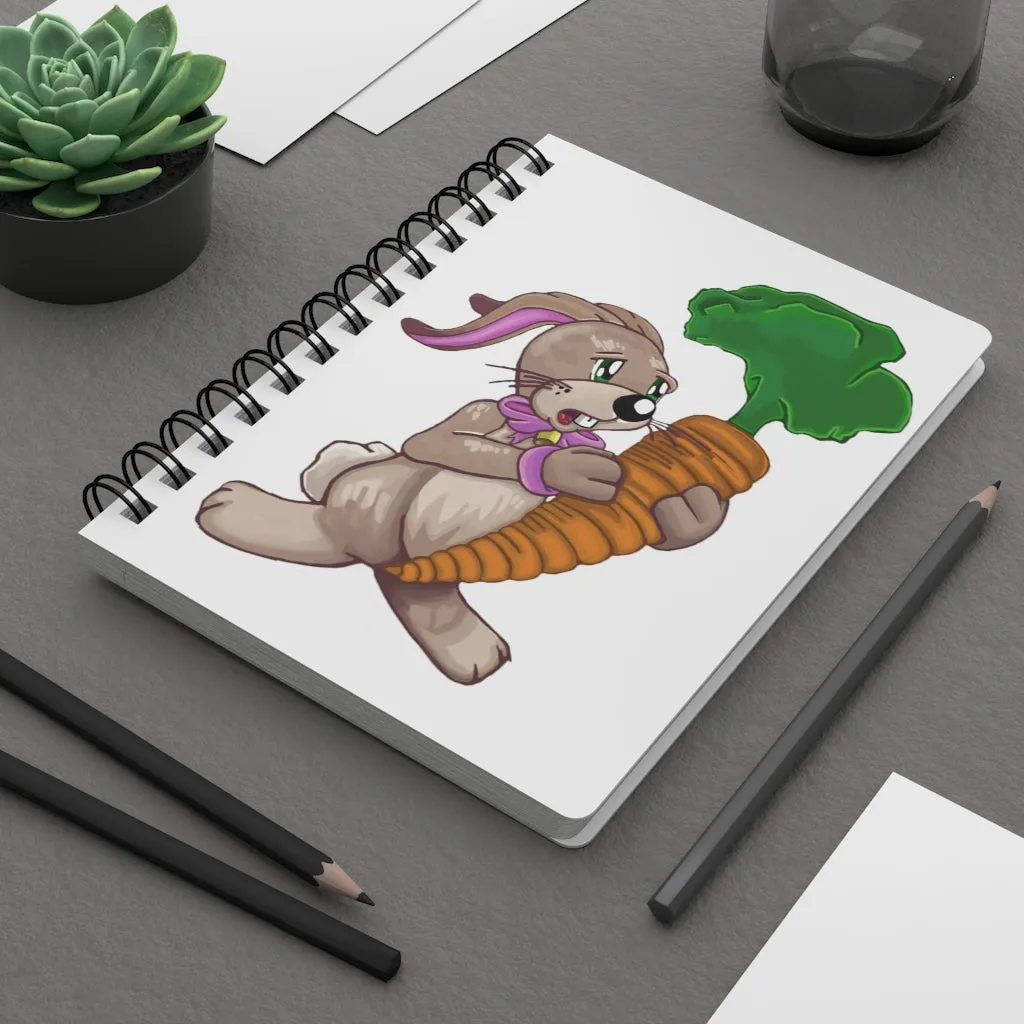 Bunny with Carrot Spiral Bound Journal