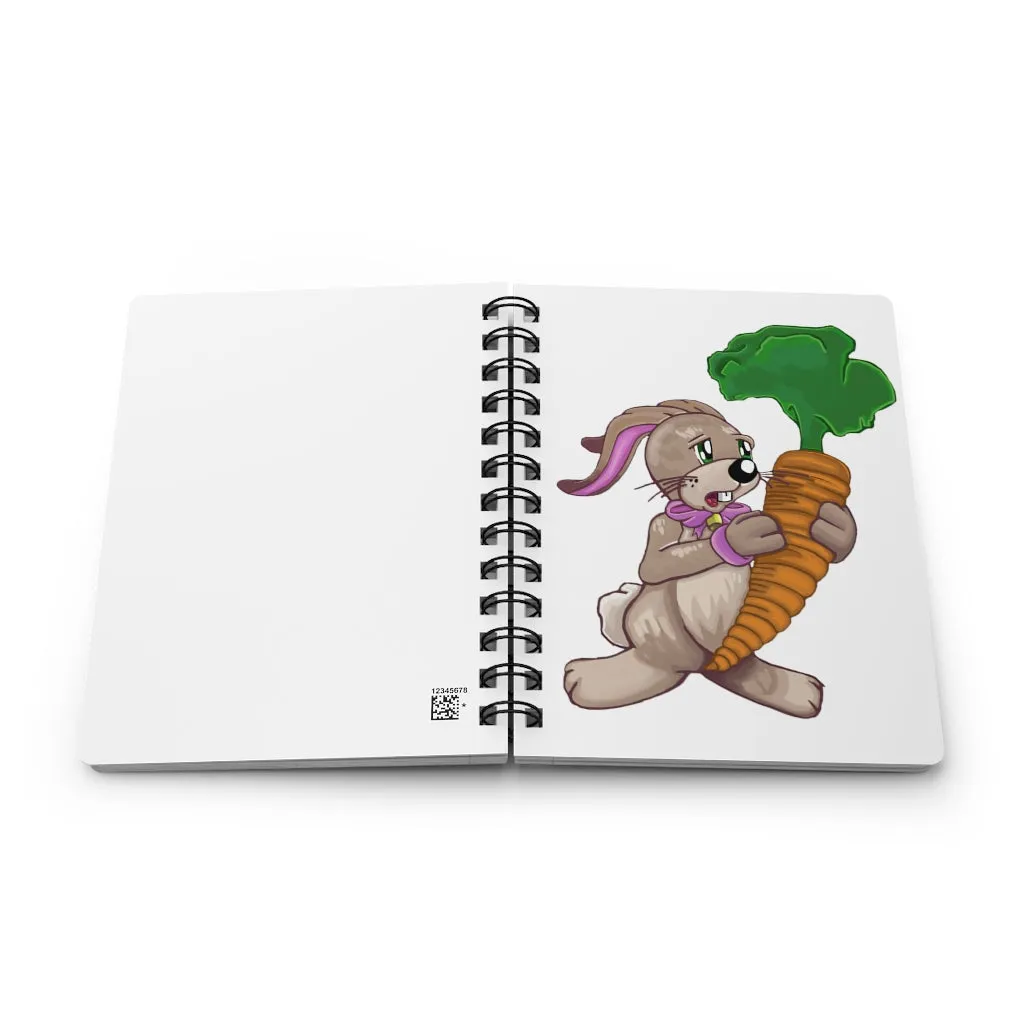 Bunny with Carrot Spiral Bound Journal