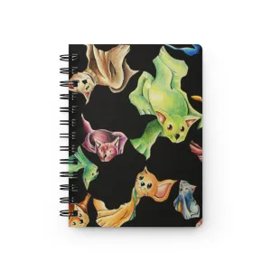 Cat Pattern Spiral Bound Journal
