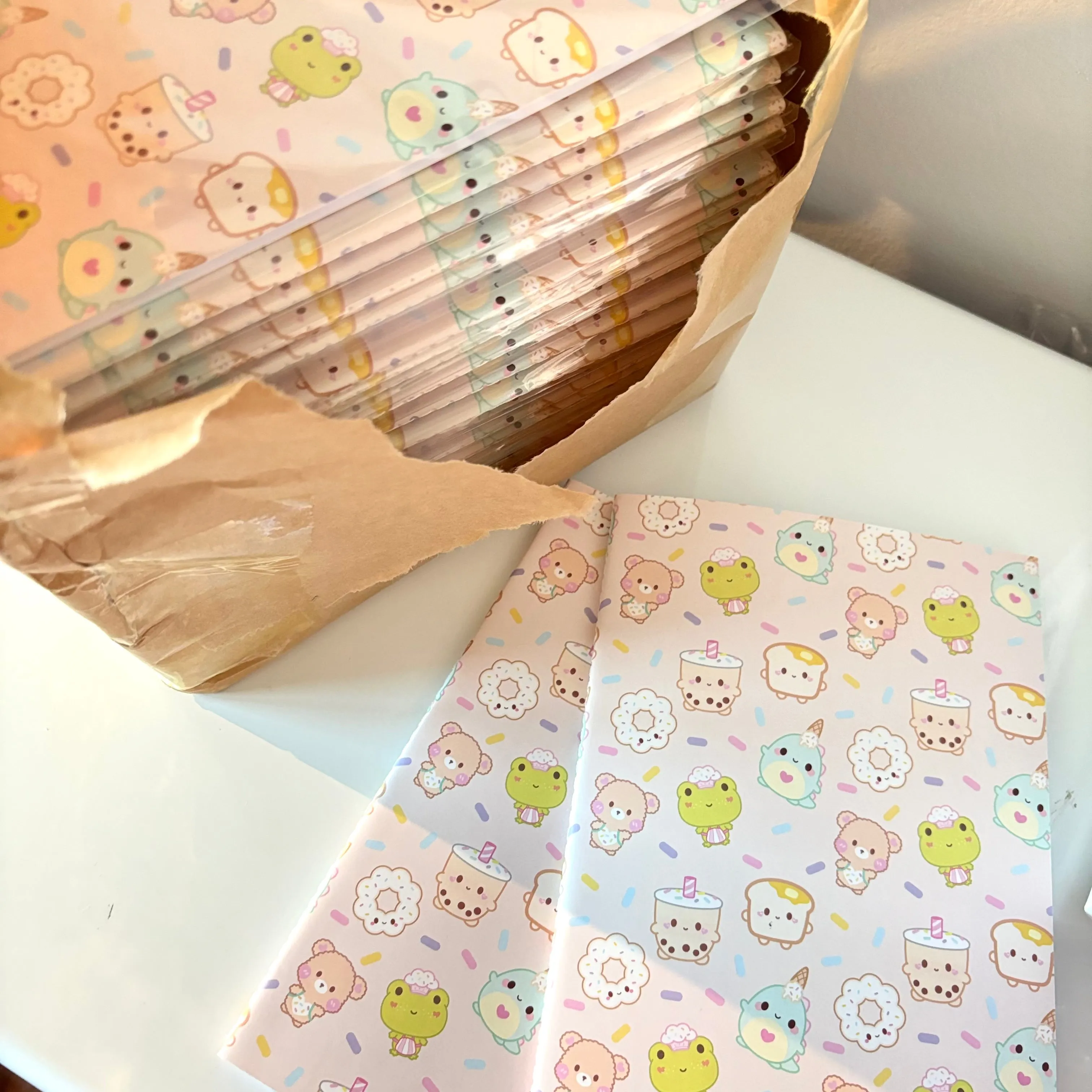 Cute character patterned notebooks