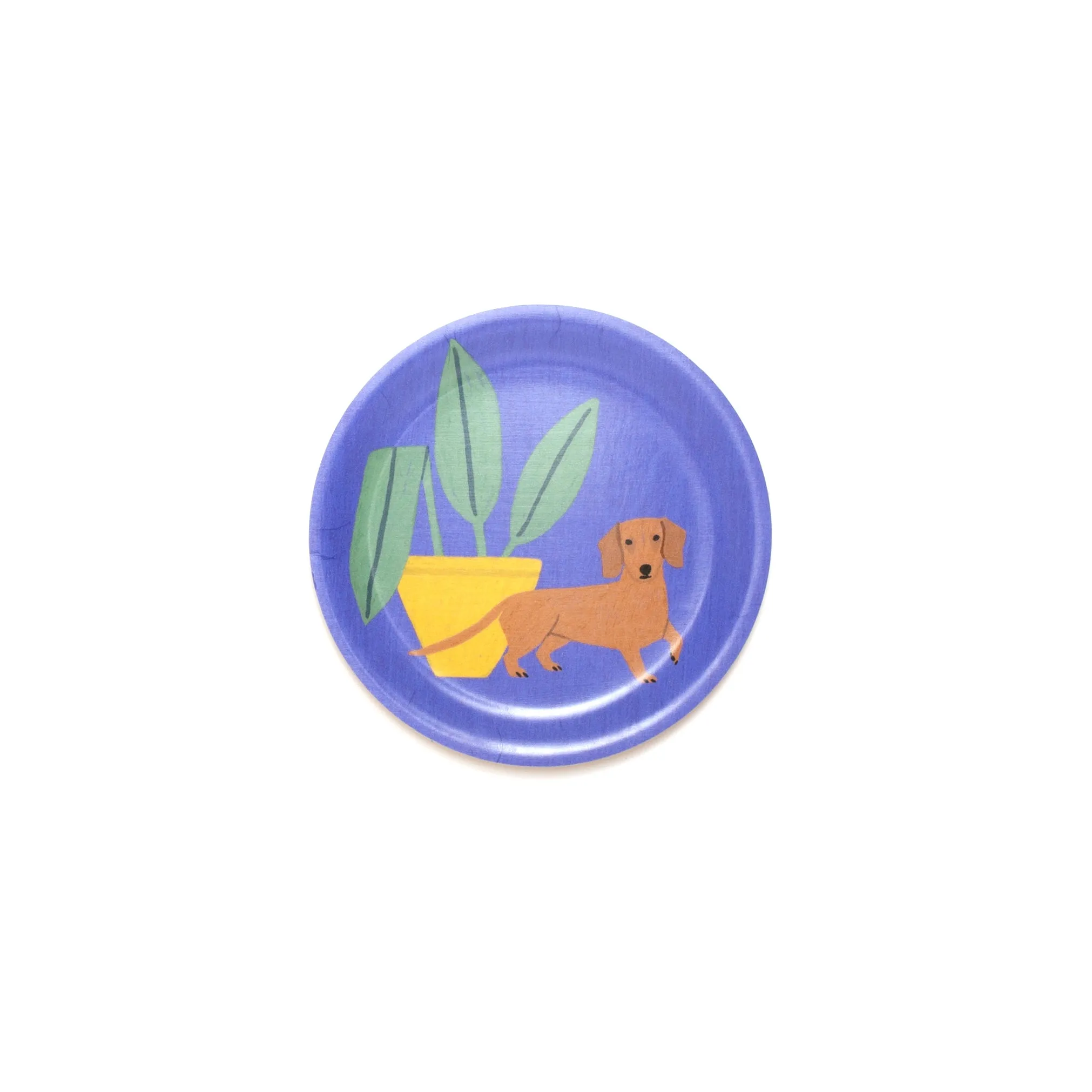 Dachshund Dog Birch Wood Mini Tray