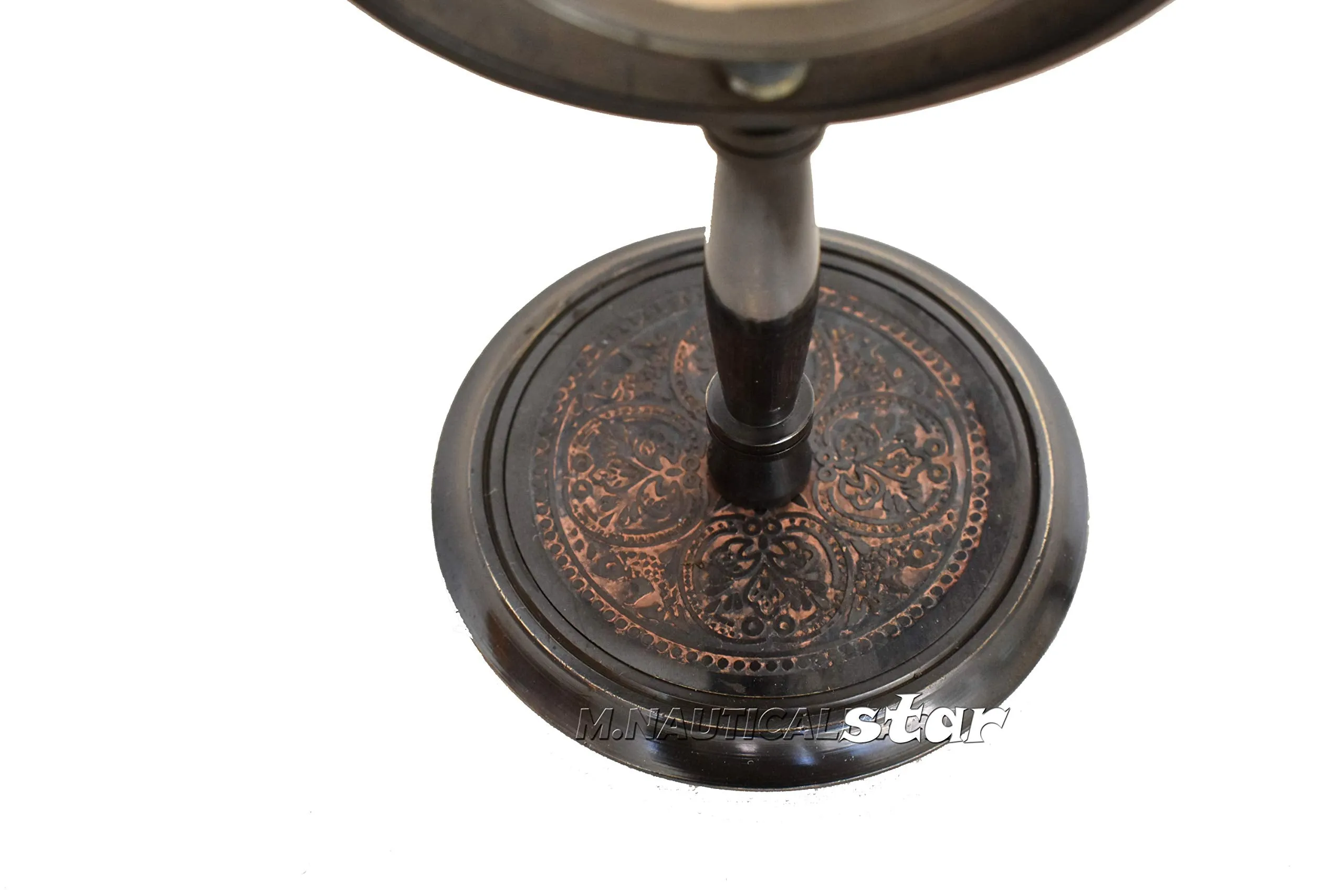 Desk Clock Brass Antique Maritime Working Antique Style with Brass Base Home & Office Decor Table Clock