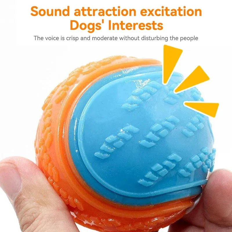 Dog Toys Soft TPR Toys for Dog Pet Teeth Cleaning Bite Resistance Squeaky Dog Ball Toy Dogs Interactive Toys