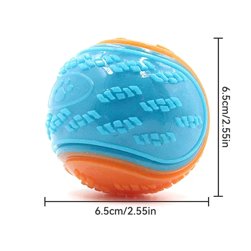 Dog Toys Soft TPR Toys for Dog Pet Teeth Cleaning Bite Resistance Squeaky Dog Ball Toy Dogs Interactive Toys