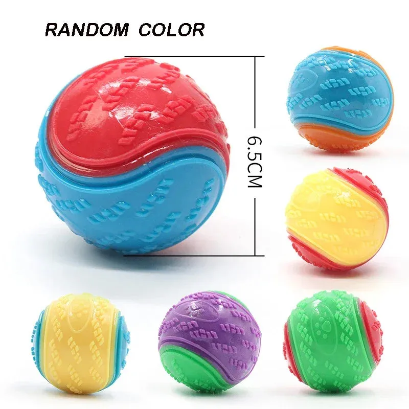 Dog Toys Soft TPR Toys for Dog Pet Teeth Cleaning Bite Resistance Squeaky Dog Ball Toy Dogs Interactive Toys