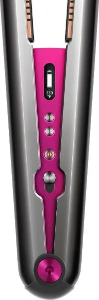 Dyson Corrale Hair Straightener Black Nickel/Fuchsia - Flexing Plates for Less Heat Damage