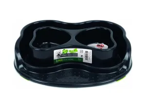 Eco-Friendly Heart-Shaped Bowl Set - 2 x 500ml Black, Sustainable Design & Stylish Kitchenware
