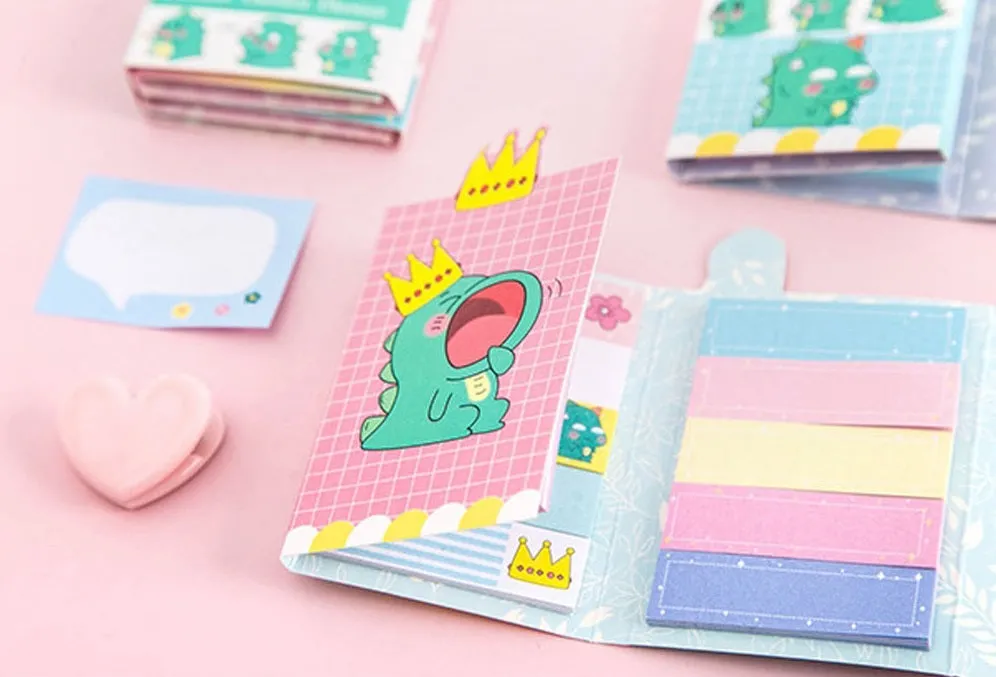 Folding Sticky Notes - Dinosaur