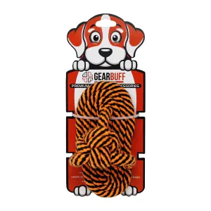 Gearbuff FlipFlop Rope Chew Toy, Orange Black Patch