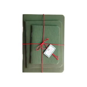 Green Journals, Set of 3