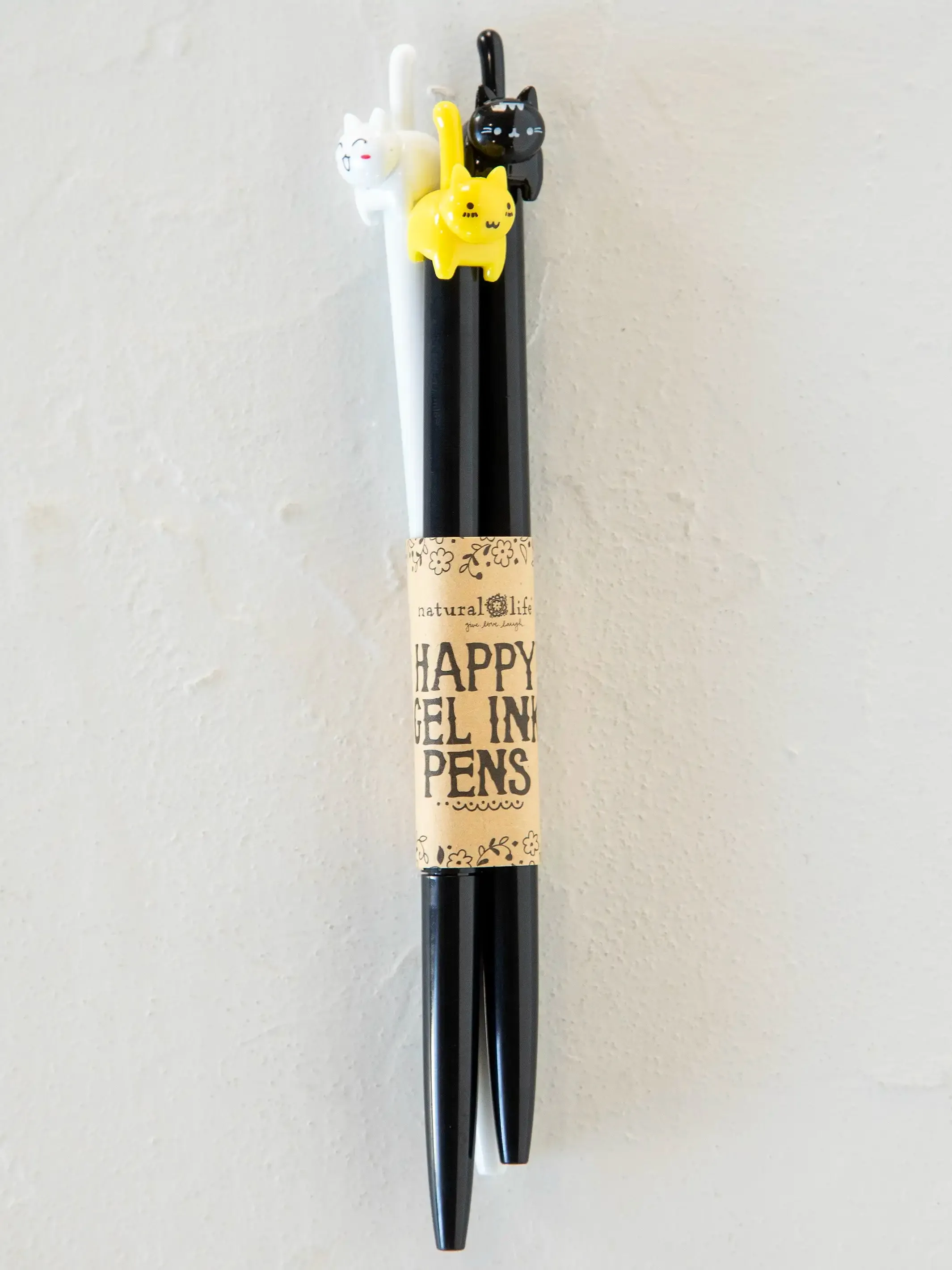 Happy Gel Ink Pens, Set of 3 - Cat
