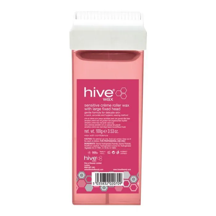Hive Wax Sensitive Crème Roller Wax 100g With Large Fixed Head