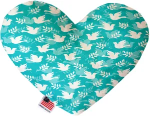Hope And Peace 6 Inch Canvas Heart Dog Toy