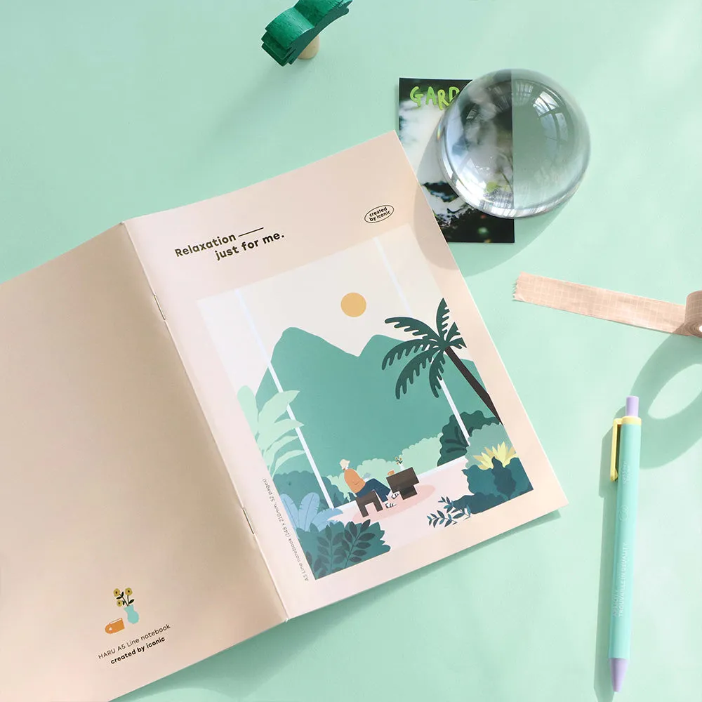Iconic Haru Line Notebook [A5]
