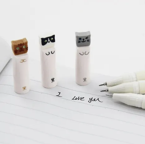 Kawaii Gel Pen Set - Cats