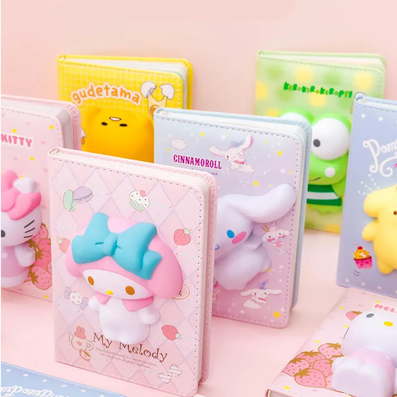 Kawaii Mini Stress Relief Squishy Notebooks
