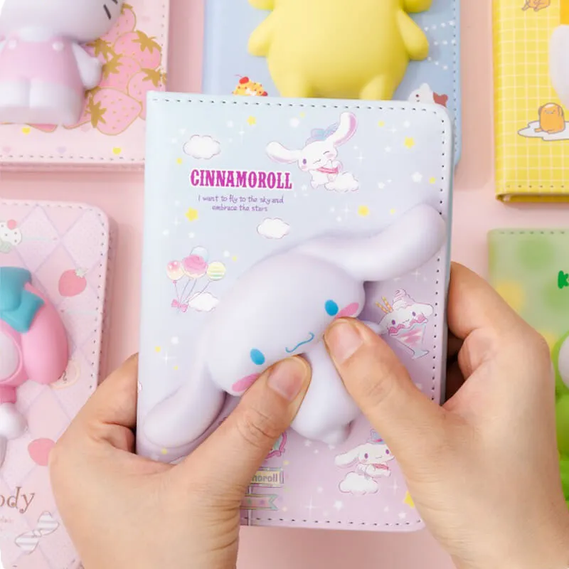 Kawaii Mini Stress Relief Squishy Notebooks