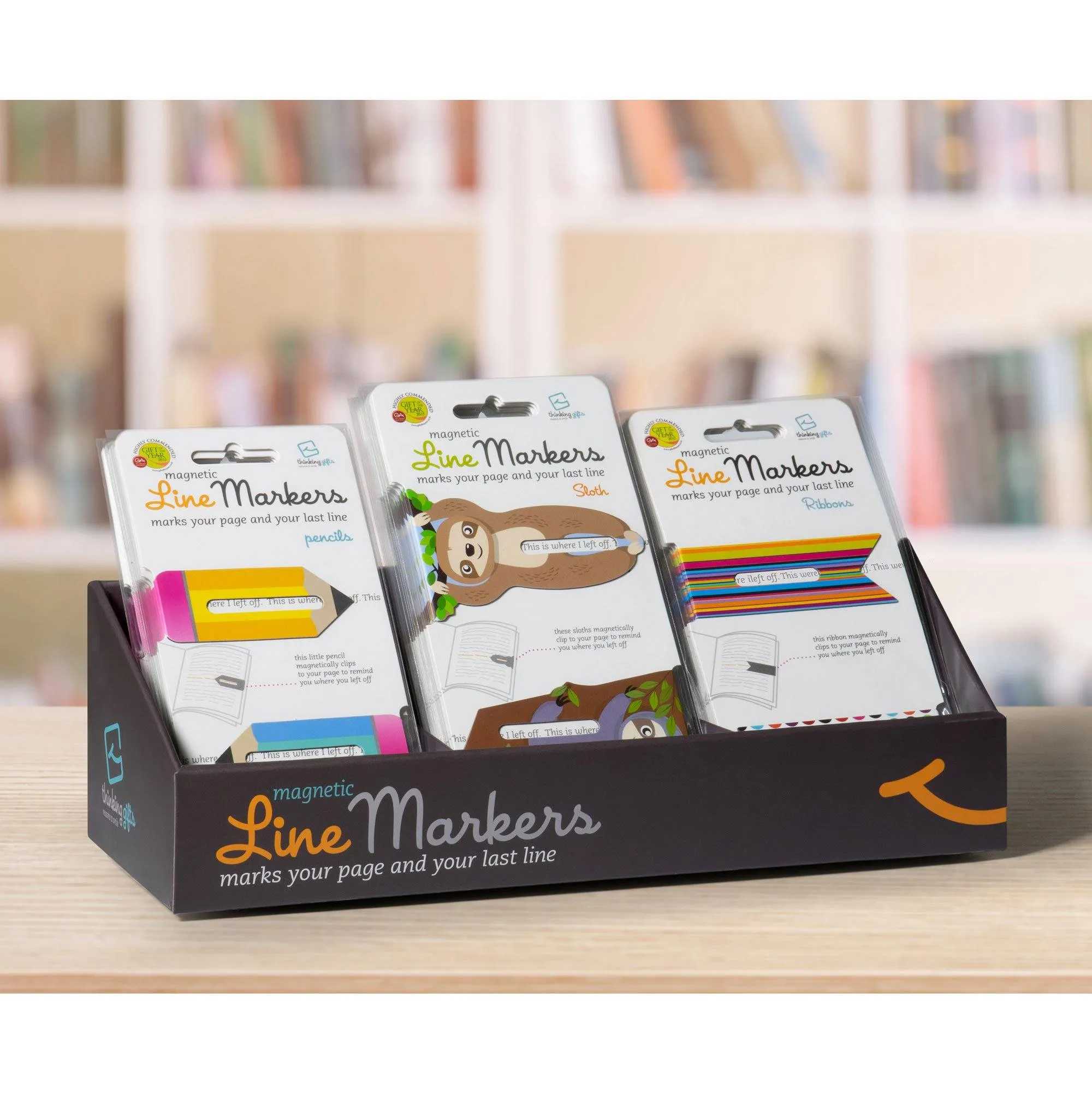 Linemarker Set of 2 Magnetic Bookmark (Cats)
