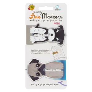 Linemarker Set of 2 Magnetic Bookmark (Dogs)