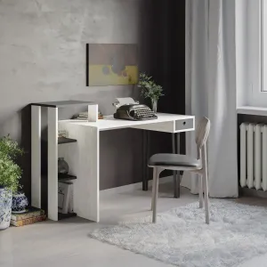 Loyd Study Desk With Drawer And Bookshelves Width 141cm