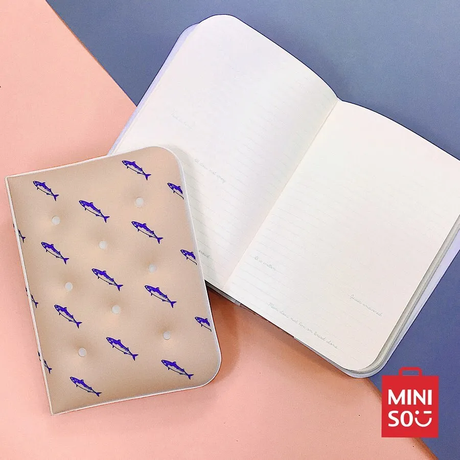 MINISO Nordic Style Pillow Air-Cushion Memo Notebook, Fish (Random Pick)