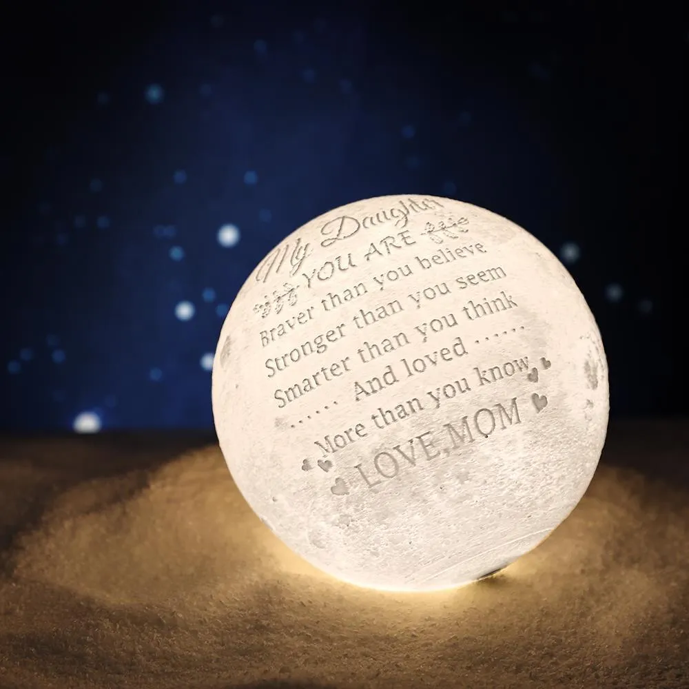 Moon Lamp Photo Lamp Shades Custom Picture Light & Engraving Custom 3D Print Luna Light Painting Light