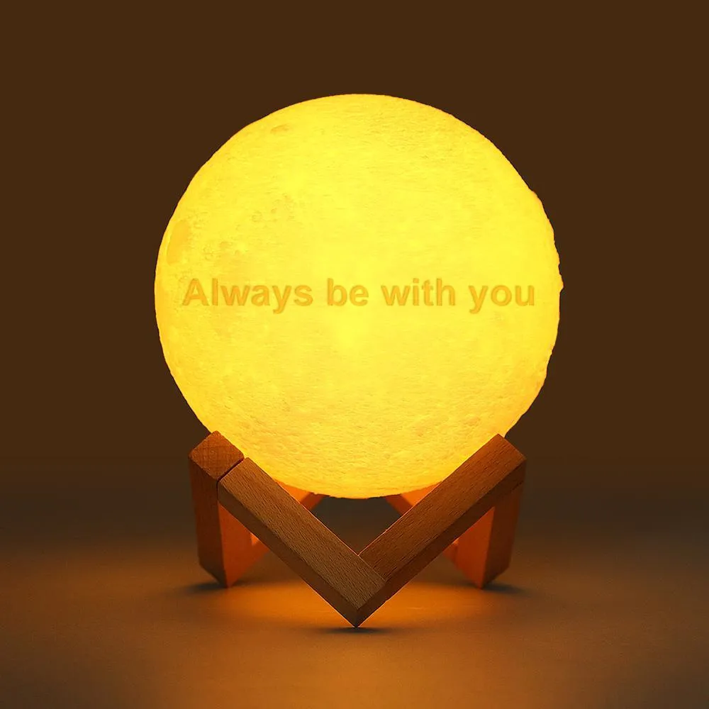 Moon Lamp Photo Lamp Shades Custom Picture Light & Engraving Custom 3D Print Luna Light Painting Light