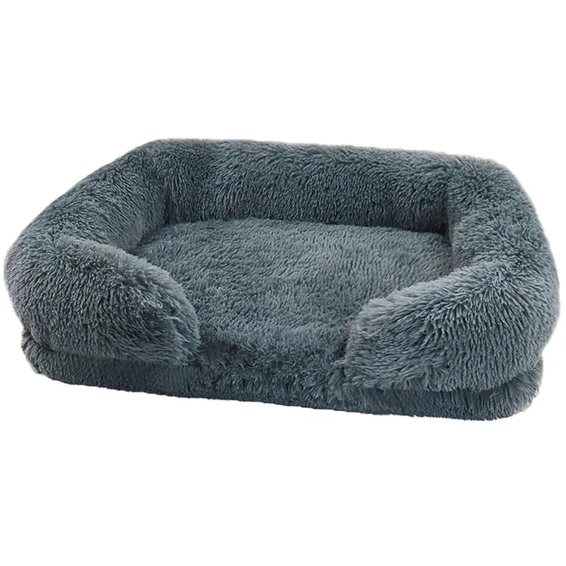 New Large Dog Bed Dog Plush Pet Bed Winter Thickened Pad Dog Sleeping Bed Sofa Removable Pad Dog Small Large Dog square kennel