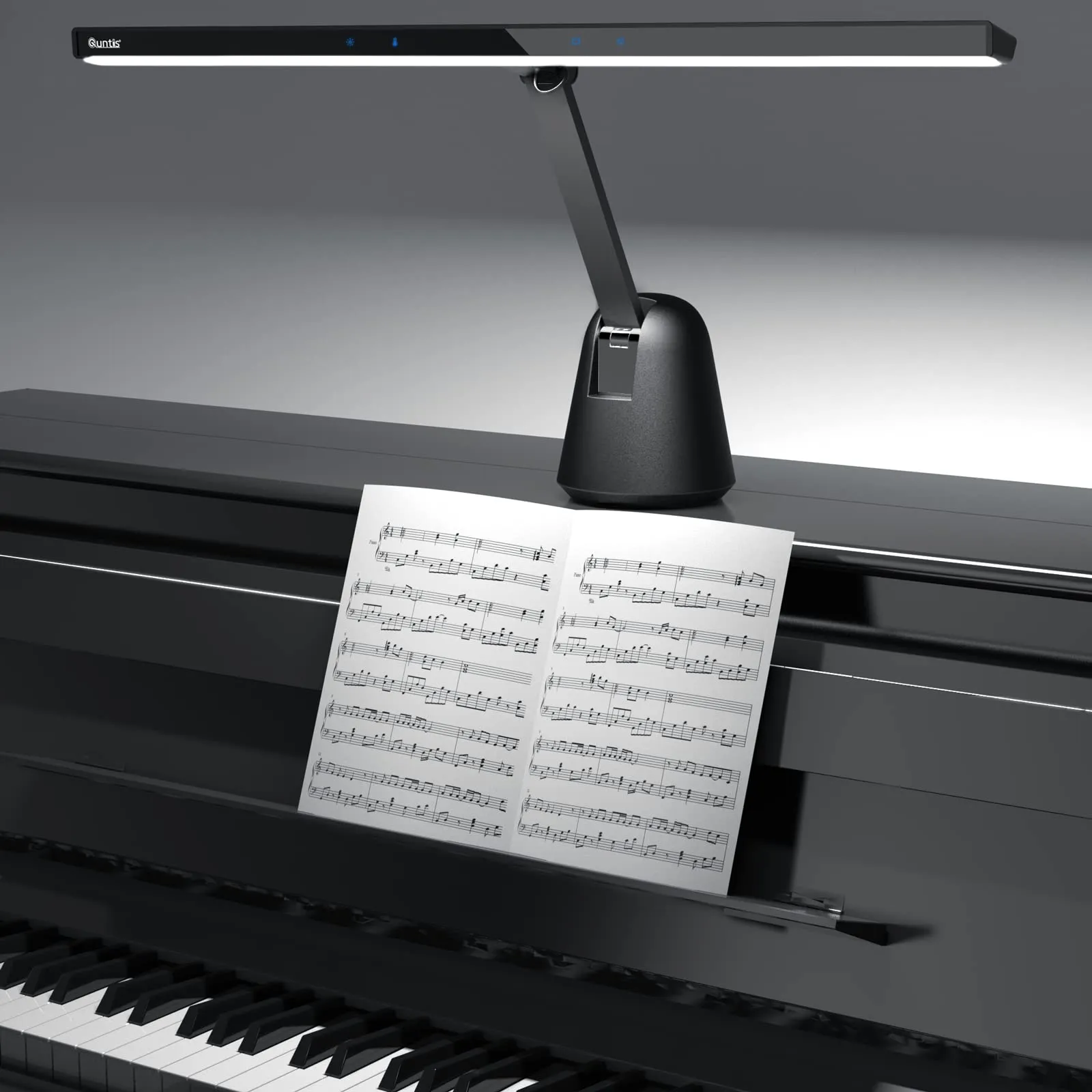 New Max 12W Professional Eye Caring Piano Lamp 55'' with Auto-Dimming