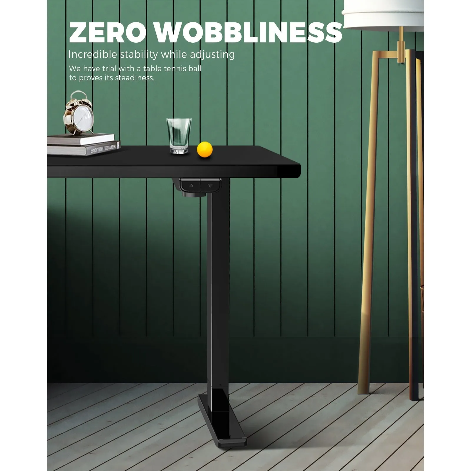 Oikiture Standing Desk Motorised Electric Height Adjustable Sit Stand Table Home