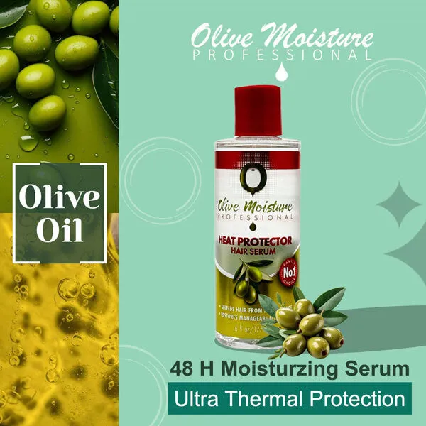 Olive-Infused 6 oz. Hair Serum for Moisture and Heat Protection