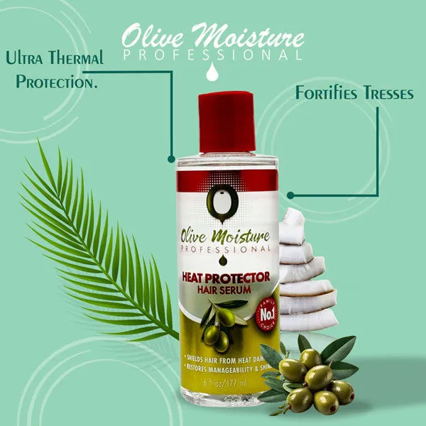 Olive-Infused 6 oz. Hair Serum for Moisture and Heat Protection