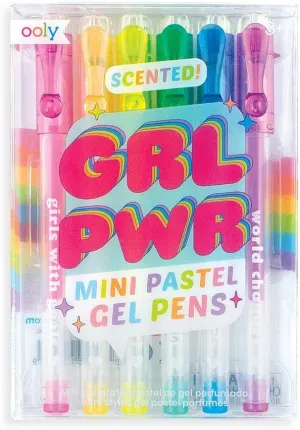 Ooly Grl Pwr Mini Pastel Gel Pens - Set of 6