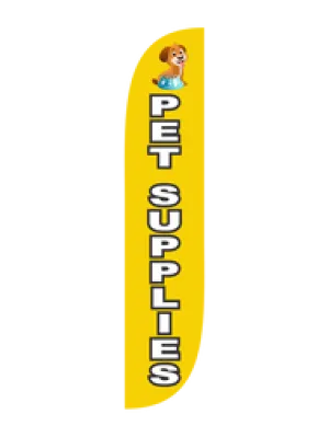 Pet Supplies Feather Flag Yellow