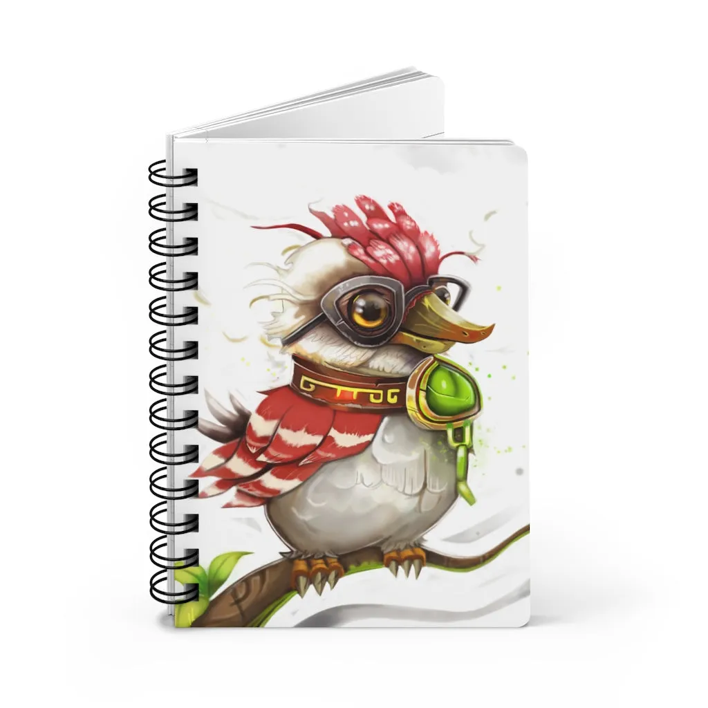Pete the Sweet Little Bird Spiral Bound Journal