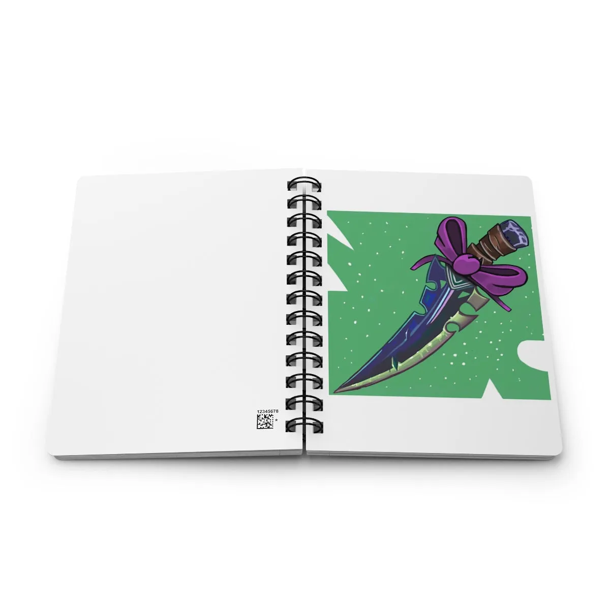 Pink Ribbon and Sword Spiral Bound Journal