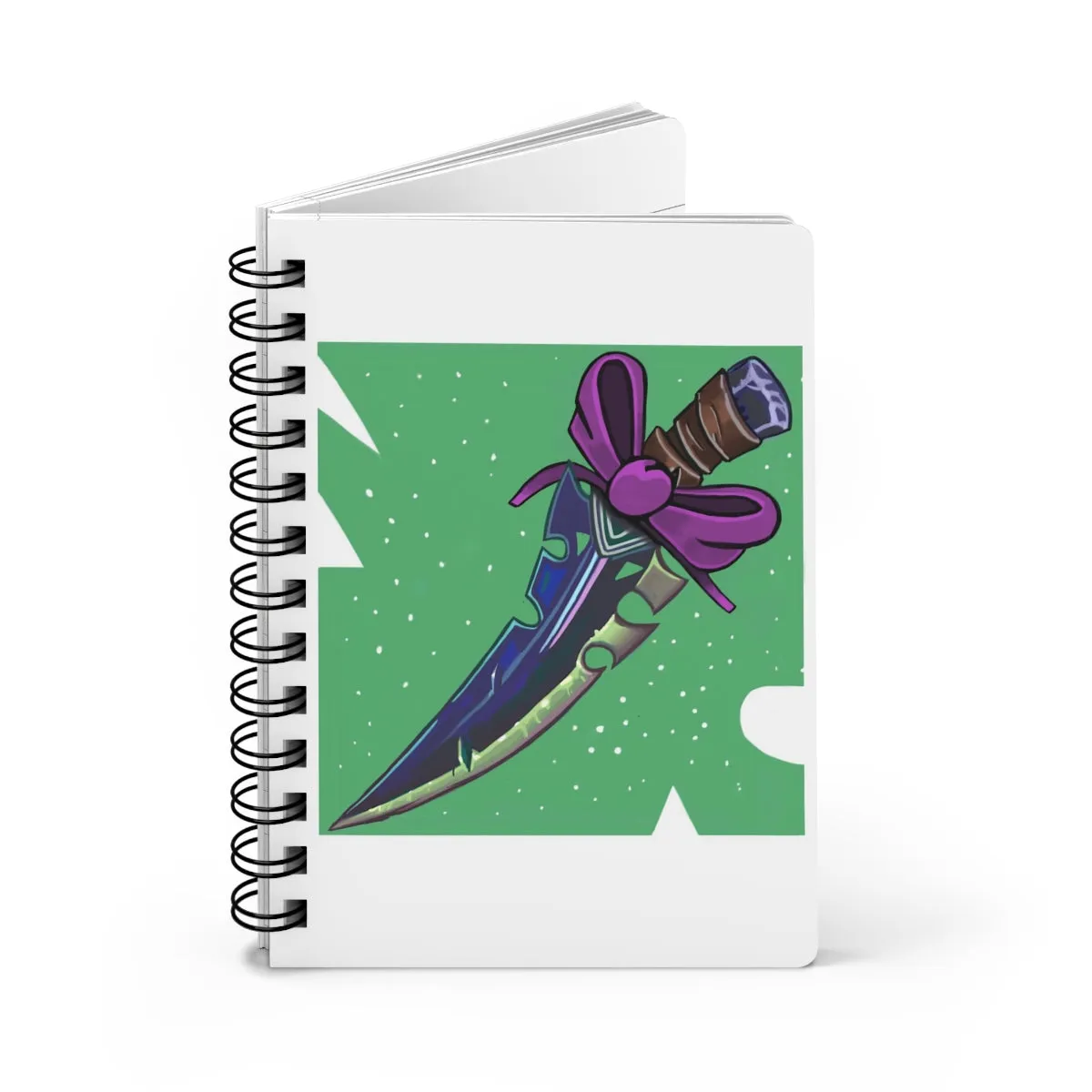 Pink Ribbon and Sword Spiral Bound Journal