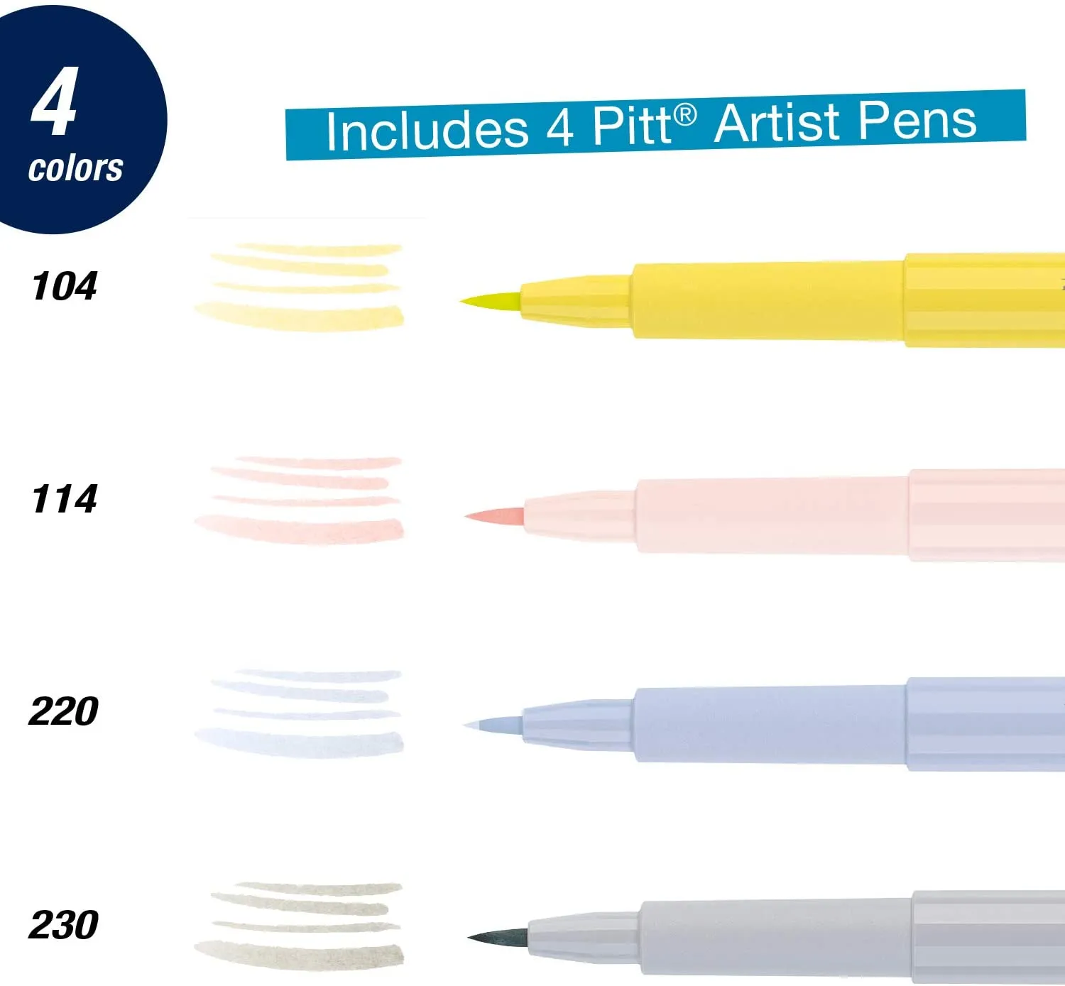 Pitt Artist Brush Pens - Pastels Set