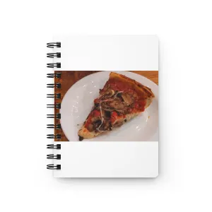 Pizza on Plate Spiral Bound Journal