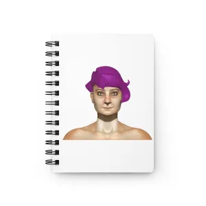 Purple Hair Girl Spiral Bound Journal