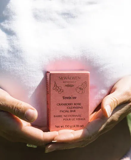 Tewin’xw Cranberry Rose Cleansing Facial Bar