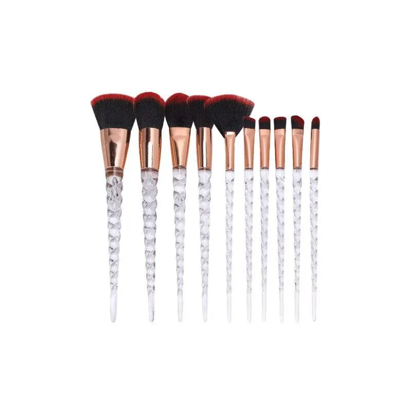 Unicorn Glitter Design Makeup Brushes Set