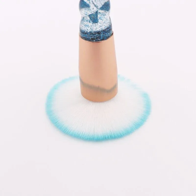 Unicorn Glitter Design Makeup Brushes Set