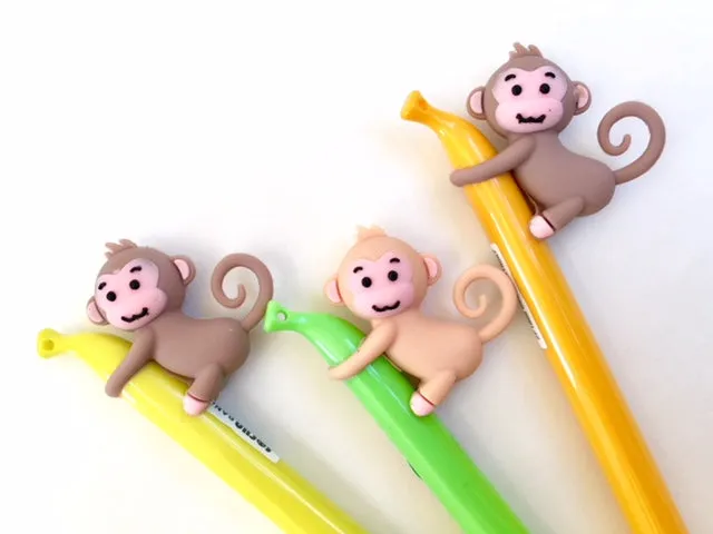 X 222272 MONKEY BANANA GEL PEN-DISCONTINUED