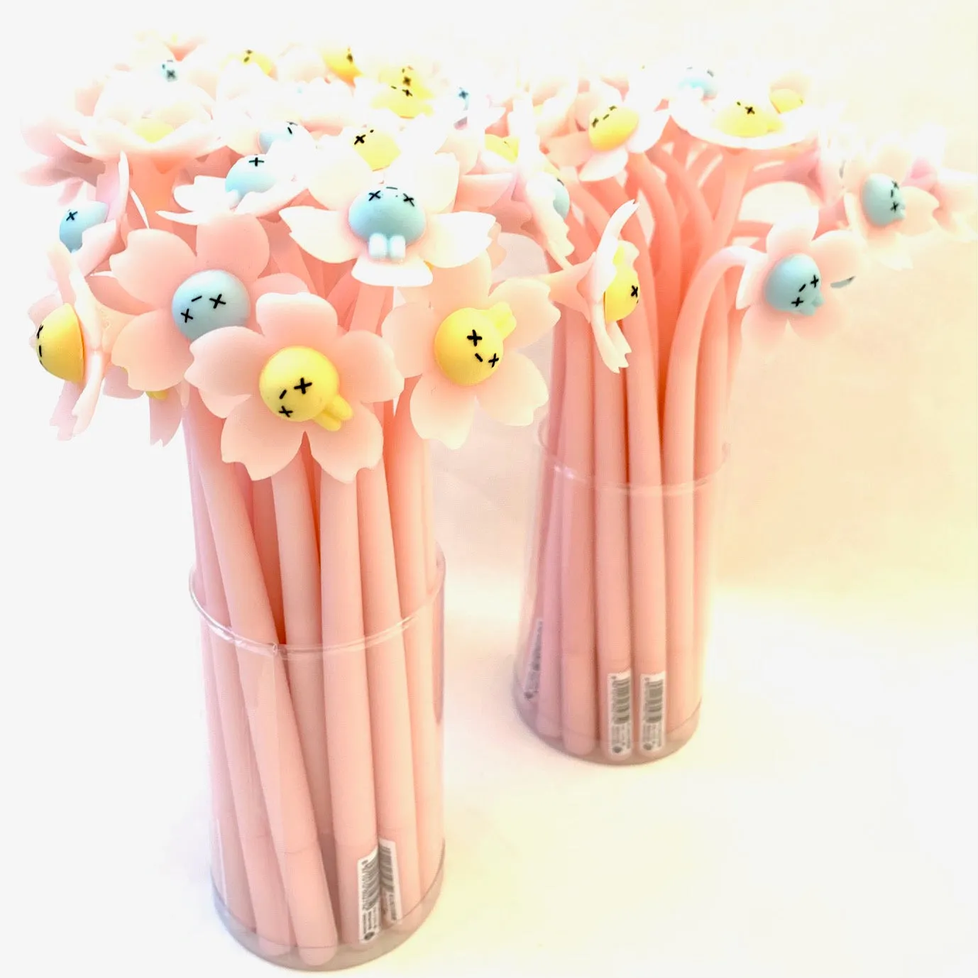 X 22419 SAKURA RABBIT FLOWER WIGGLE GEL PEN-DISCONTINUED