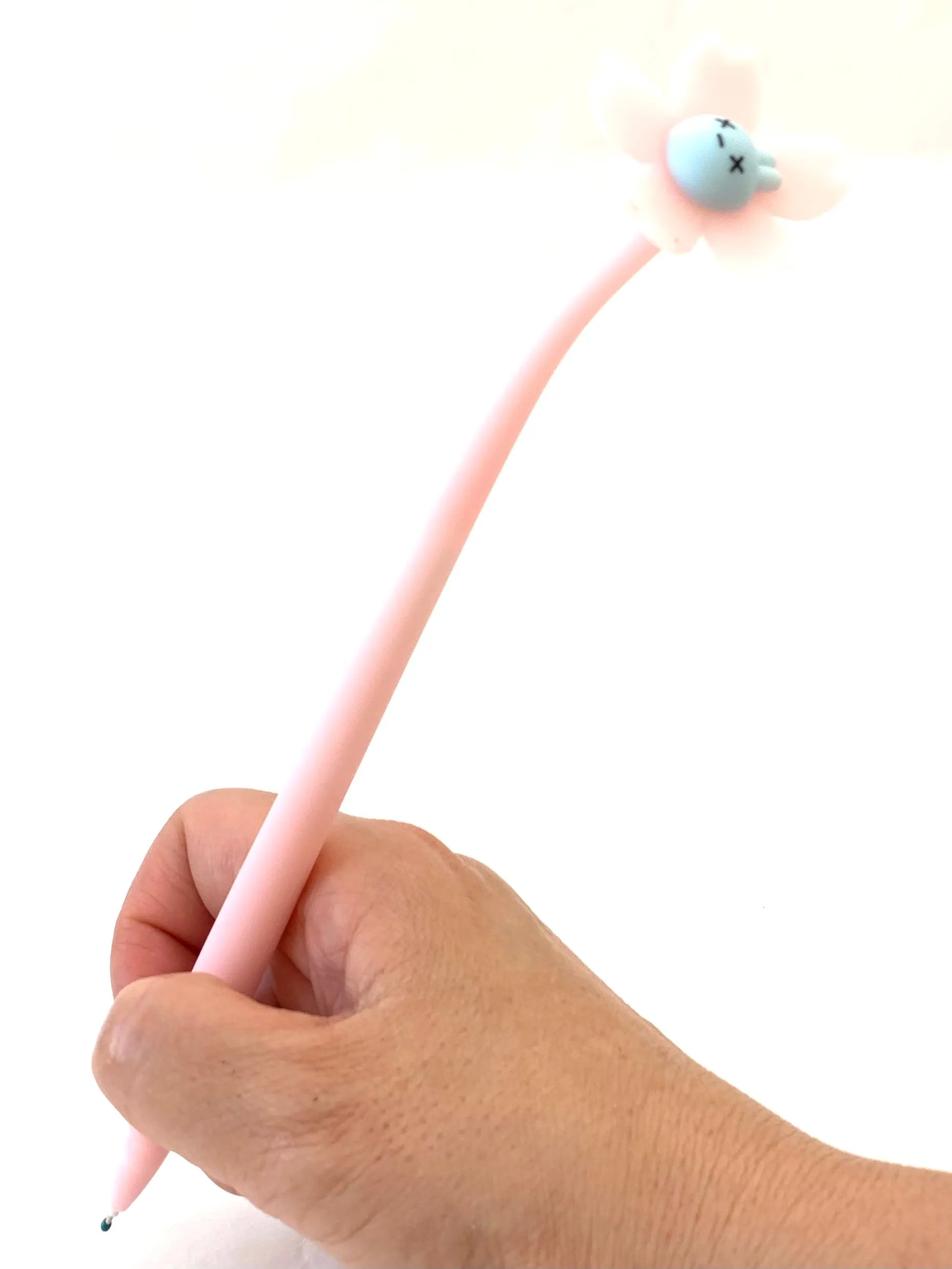 X 22419 SAKURA RABBIT FLOWER WIGGLE GEL PEN-DISCONTINUED