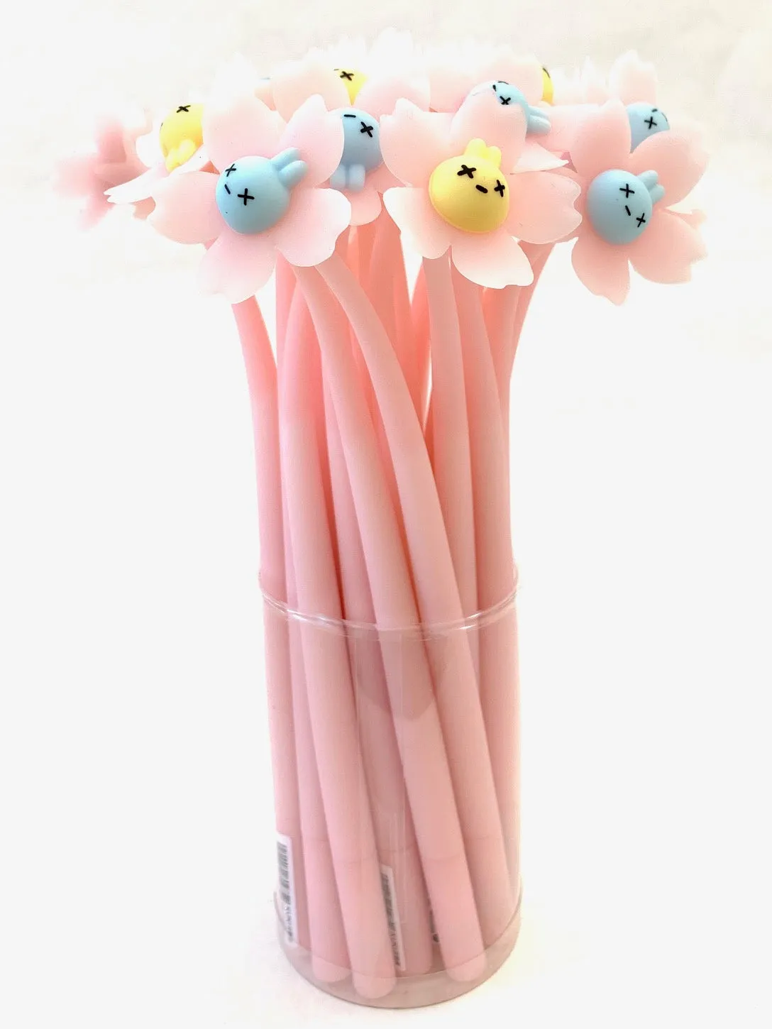 X 22419 SAKURA RABBIT FLOWER WIGGLE GEL PEN-DISCONTINUED