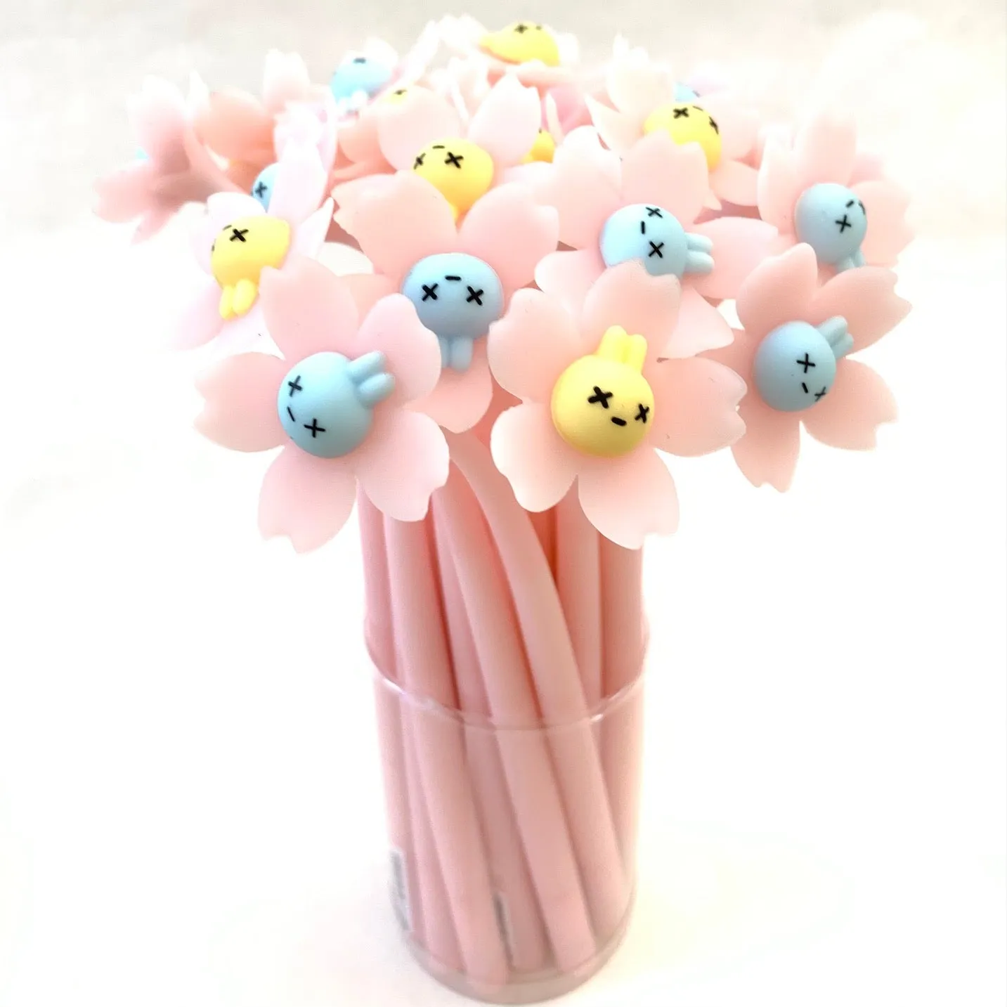 X 22419 SAKURA RABBIT FLOWER WIGGLE GEL PEN-DISCONTINUED